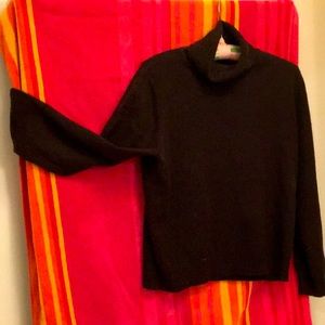 Cashmere 2 ply expresso brown turtleneck